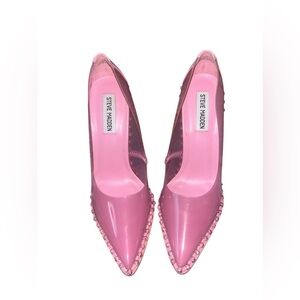 Steve Madden Pink vinyl Heels with Stiletto